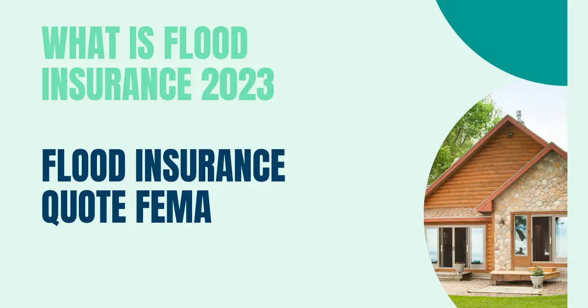 What is Flood Insurance 2023 Flood Insurance Quote FEMA